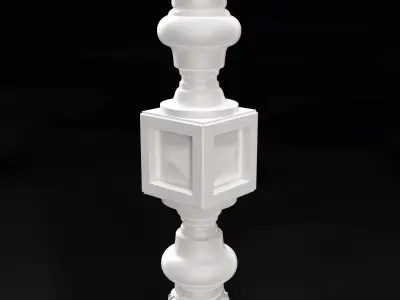Ornamental Decorative Stair Baluster 3D model