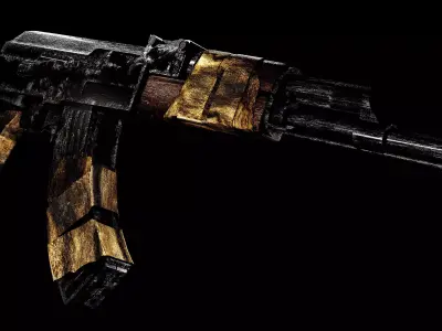 AK-47 3D model shop