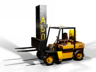Fork Lift Low-poly 3D model purchase