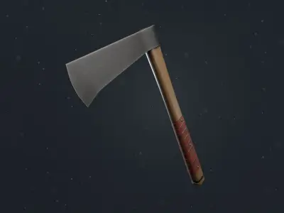 Realistic Tomahawk Low-poly 3D model
