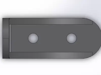 Plastic Shelf Bracket 3D print model 3D print model