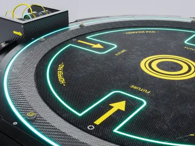 HopperPad Low-poly 3D model