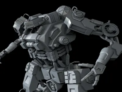 robot warmachine 3D model