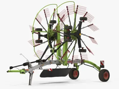  Used Claas Liner 2700 Twin Rotor Hay Rake Parked 