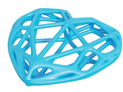 Parametric Geometry Heart AND Cubic Sculptures 3D model