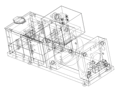Pin Cutting Machine  3D model