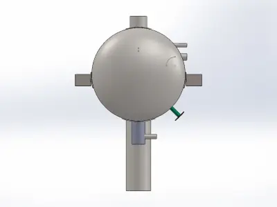 Pressure Vessel With CALCULATIONS 3D model