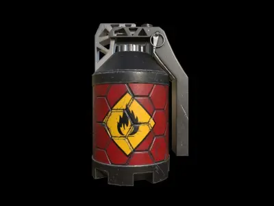 Grenade TypeA Low Poly Low-poly 3D model