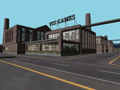 Big industrial scene - full version 3D model