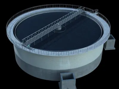 Wastewater Clarifiers 3D model