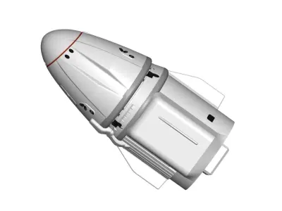 SpaceX Dragon Capsule 3D model purchase