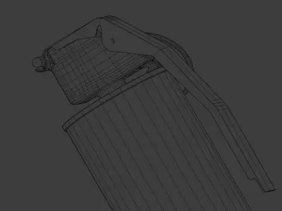 Hand grenade Free low-poly 3D model purchase