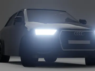Audi Q3 Free low-poly 3D model