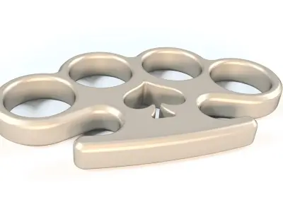Knuckle Duster Model 01 Low-poly 3D model