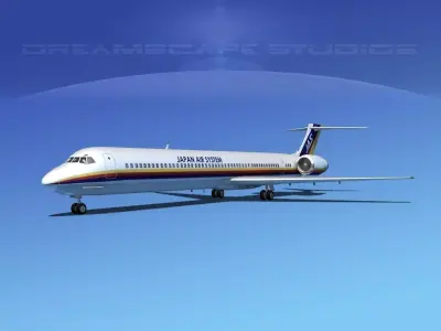 McDonnell Douglas MD-80 JAS 3D model