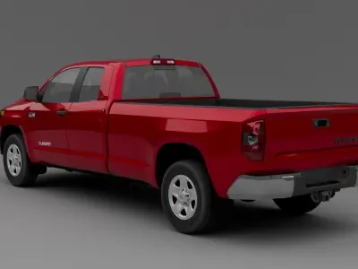 Toyota tundra 2022 Low-poly 3D model