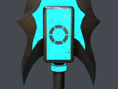 Sci-Fi Sword V4 - 03 Low-poly 3D model