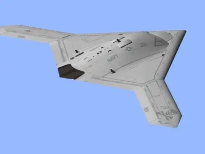 US NAVY Northrop Grumman X-47B Pegasus 3D model