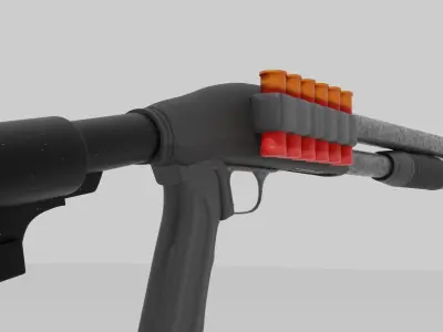 Pump Shotgun 3D model