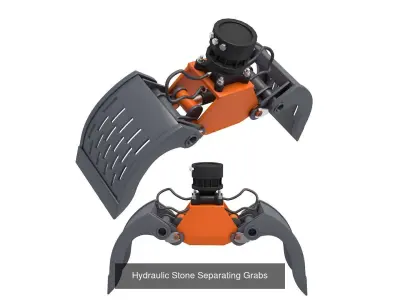Hydraulic Grab  3D Model Pack
