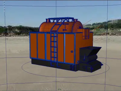 biomass  energy 3D model