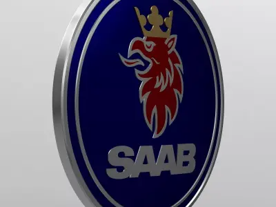 saab logo 3D model