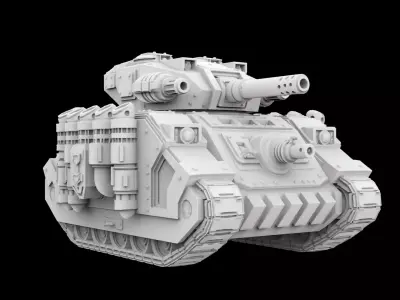 Sci-Fi Heavy Battle Tank 3D Print 3D print model