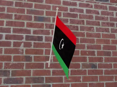 Flag of Libya 3D model