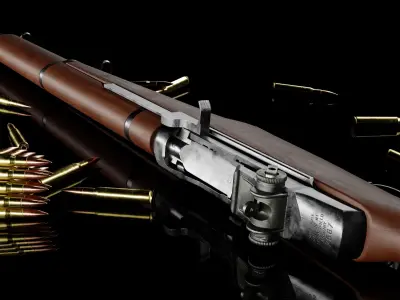 M1 Garand Low-poly 3D model purchase