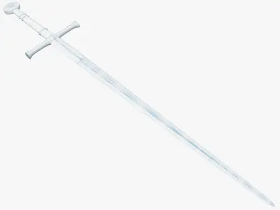 Medieval weapons Low-poly 3D model 15