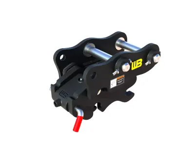 WB  Spring Loaded Manual Coupler Mini Excavator and Backhoe Low-poly 3D model