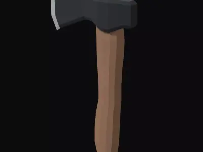 Axe Low Poly Low-poly 3D model purchase