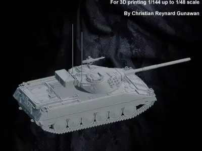 Sweden IKV 91 Infanterikanonvagn 91 3D print model