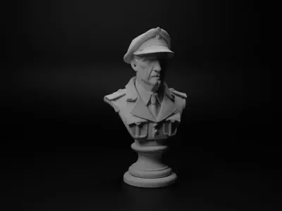 WW2 Italian Soldier Bust Chess 3D print model purchase