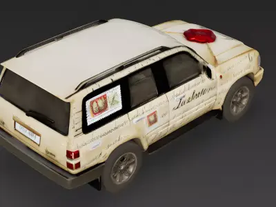 Signed and Sealed Love Letter SUV 3D Model Low-poly 3D model