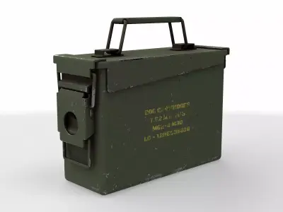 Military crate 08 3D model