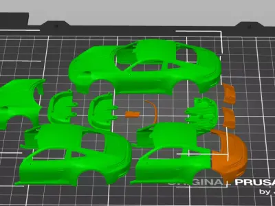 Porsche 911 GT3 992  Ultra Detailed Sports Car 3D Model   3D print model