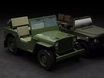 JEEP CAR WAR 3D model