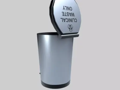 Dust Bin Free low-poly 3D model