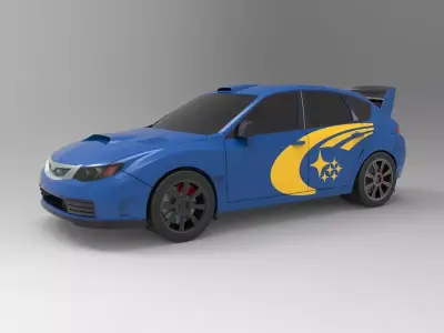 SUBARU IMPREZA WRX Free 3D model