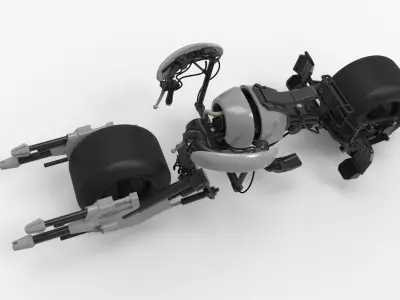 Batman Batpod Motorcycle 3D print model