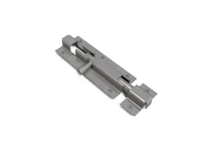 Standard door latch Low-poly 3D model