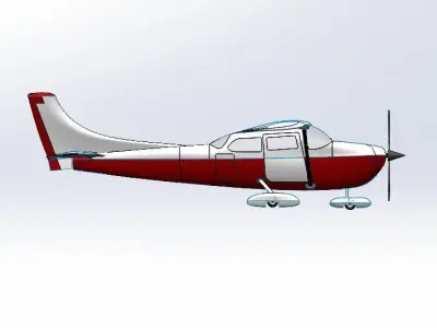 Cessna airplane 3D model