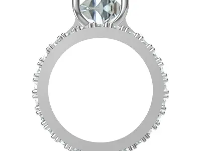 Solitaire Princess Bridal Set 3D print model purchase