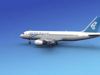 Airbus A320 Air New Zealand 3D model
