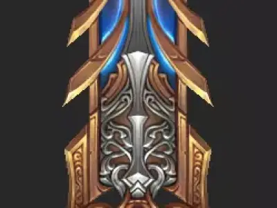 Pack With 30 Fantasy Swords - Part 08 Low-poly 3D model
