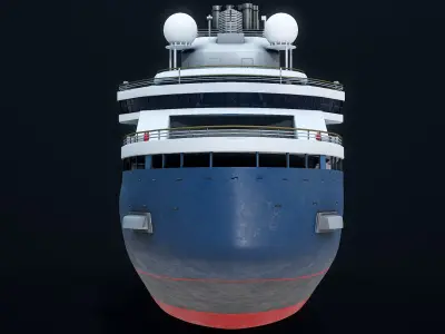 Ponant Cruise Icebreaker PBR - Le Commandant Charcot 3D model