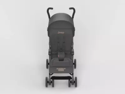 Baby stroller 3D model 3D model 20