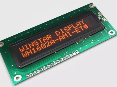 Liquid Crystal Display Screen Component 3D model by erikyavrumyan