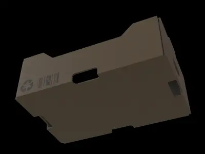 cardboard crate 3D model